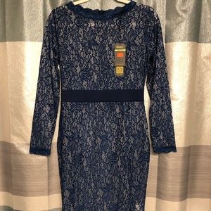 Navy lace dress